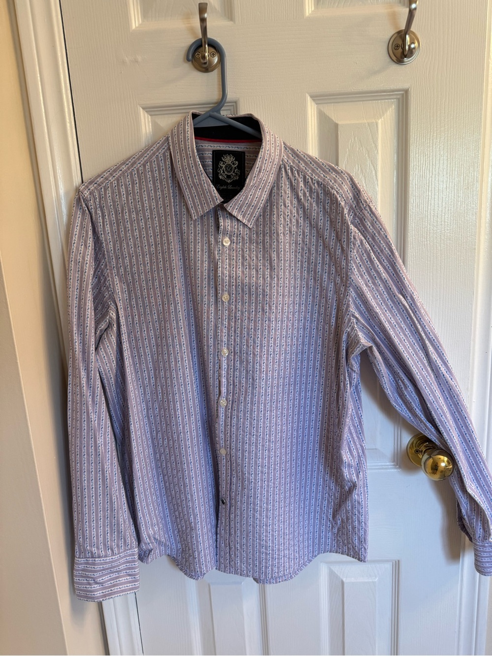 English Laundry Men’s Stripe Button-Down Shirt